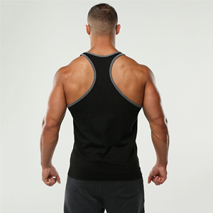 Custom Logo Plus Size Cotton Men Gym Vest Sleeveless Muscle Shirts Fitness Workout Men Tank Top In Premium Quality - Product Image 2