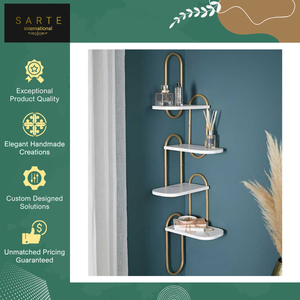 Estante de Esquina de Mármol Resistente al Agua y Altamente Duradero, Hecho a Mano, para Baño, en Venta a Precio de Mayoreo - Product Image 5