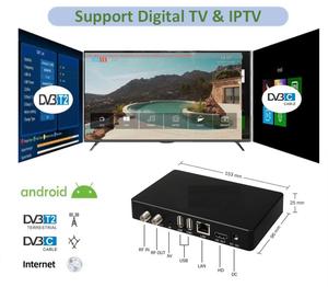 Boîtier TV hybride OTT+DVB CATV, mise à niveau vers <span class=keywords><strong>IPTV</strong></span>, services interactifs pour la télévision numérique terrestre et les flux <span class=keywords><strong>IPTV</strong></span> en direct - Product Image 1