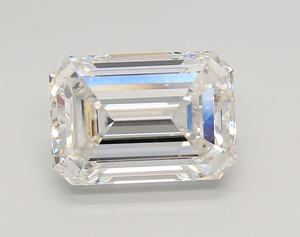 4.04 Carat CVD Lab Grown Emerald Shape Diamond 10.61 MM F Color VVS2 Haute Clarté IGI Certifié pour le Réglage de la Bague Solitaire - Product Image 1