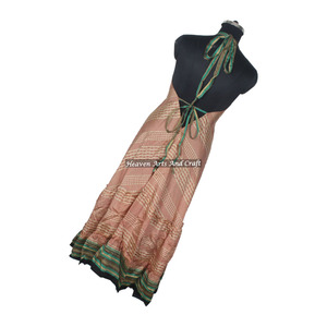 Vestidos Largos de Seda Estilo Sari Vintage Occidental, Nueva Colección Bohemia, Vestidos Elegantes de Noche sin Mangas para Mujer - Product Image 5