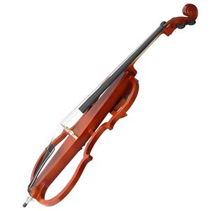 Violoncello Elettrico Professionale 4/4 Full Size, Tono Naturale, con Custodia, Arco (Materiale Legno), Resina, Auricolari, Cavo di Collegamento, Ebano - Product Image 2