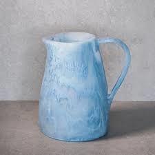 Carafe à eau personnalisée, écologique, fabriquée à la main en Inde, en résine, design classique, passe au lave-vaisselle, avec couvercle, 1,5 L, vaisselle de table - Product Image 5
