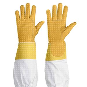 Guantes de apicultura de cuero de algodón 100%, mono antialérgico, transpirable, traje de protección de seguridad para exteriores, garantía de etiqueta privada - Product Image 2