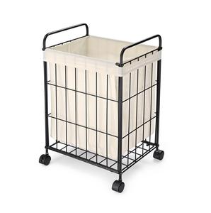 Stylish Iron Laundry <b>Basket</b> Ideal For Bathroom <b>Corners</b> Bedrooms And Well Organized Laundry Areas - Product Image 5