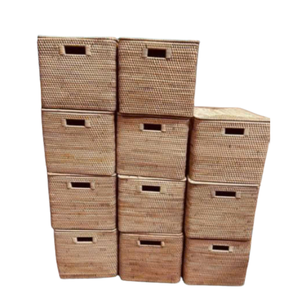 Handmade Rattan Tissue <b>Basket</b> Vietnam Crafted from Natural Rattan for Tissue <b>Storage</b>, Home Decor and Custom Supply - Product Image 6
