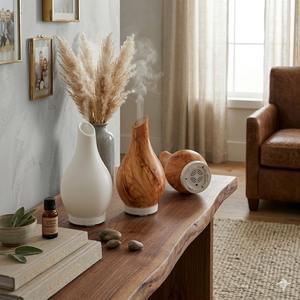 Stylish Elegant Colorful Glass <b>Essential</b> <b>Oil</b> Aroma <b>Diffuser</b> & Humidifier - Product Image 1