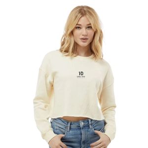 เสื้อสเวตเชิ้ตคอกลมแบบครอปน้ำหนักเบาสำหรับผู้หญิง แฟชั่นลำลอง แขนยาว เสื้อผ้าใส่สบายทุกวัน - Product Image 1