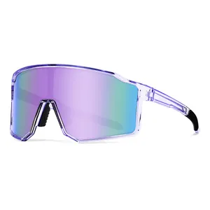 Gafas de sol deportivas envolventes para hombre y mujer, lentes de sol Unisex polarizadas personalizadas para correr, nuevo diseño