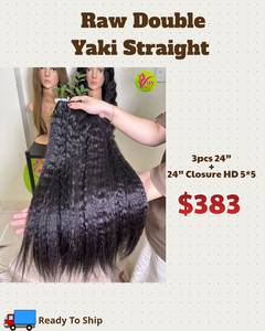 Cheveux Vietnamiens Bruts de Qualité Supérieure, Lisses Yaki, Extensions de Cheveux Humains en Paquets, Double Trame, Expédition Mondiale - Product Image 5