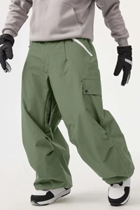 Pantalon de snowboard pour homme - Imperméable Tex 10 000 mm, coupe-vent, grandes tailles, avec bretelles réglables, coutures renforcées - Product Image 3
