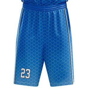 Maillots et shorts de basketball personnalisés OEM blancs et dorés, uniformes d'équipe respirants avec tailles plus grandes, tenues d'équipe de basketball imprimées - Product Image 5