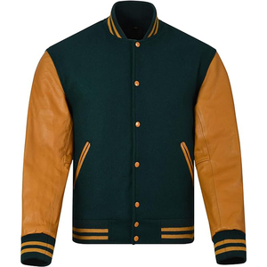 Vestes universitaires unisexes, veste de sport à boutons en patchwork, veste de baseball pour femmes et hommes, vestes personnalisées pour hommes - Product Image 1