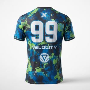 Maillots de sport en polyester sublimés sur mesure, respirants et légers, personnalisation complète du nom et du numéro de l'équipe à l'avant, livraison rapide - Product Image 2