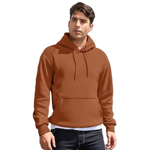 High Quality Men's Pullover Hooded Sweatshirts Heavyweight Cotton <b>Fleece</b> <b>Black</b> Printed Pocket Design Eco-Friendly Quick Dry - Product Image 3