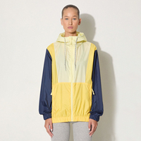 Veste coupe-vent décontractée zippée pour femme, vente en gros, personnalisable, imperméable, pour le sport et les activités de plein air