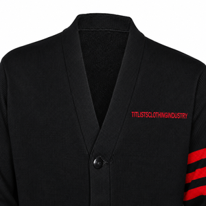 Ajoutez vos pulls personnalisés de haute qualité à col en V pour les logos des sororités/fraternités/écoles/collèges/universités, cardigans tricotés - Product Image 2