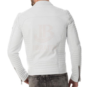 IBRATEX Factory Direct Sale New Arrival Solid <b>Casual</b> Breathable Eco-Friendly Long Sleeves <b>Men</b> Leather <b>Jacket</b> Open Front - Product Image 2