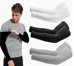 Manches longues noires pour hommes en soie glacée unie UPF50+ rafraîchissantes pour le sport toutes saisons HAWK SPORTS INDUSTRIES - Product Image 6