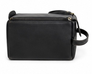 Gravs Premium Genuine Leather Vintage Travel Bag Zipper Hanging Logo Large Capacity Eco-Friendly Soft Handle Dopp Kit Cosmetic - Product Image 3