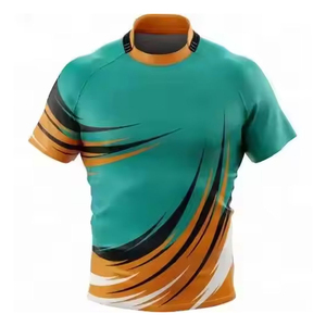 Maillot de rugby pour hommes, vêtements de sport, kits de rugby OEM, impression par sublimation de haute qualité, logo personnalisé, maillot de rugby pour hommes, prix de gros - Product Image 4