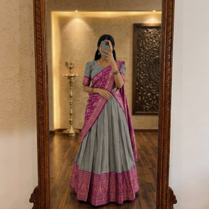 Lehenga Choli très attrayant avec dupatta pour les mariages et les festivals, provenant d'un fournisseur et exportateur indien. - Product Image 5