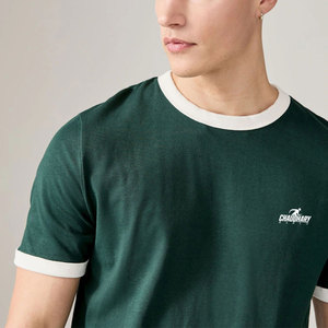 T-shirt Ringer à coutures robustes, en tissu durable, pour une utilisation quotidienne longue durée - Product Image 4
