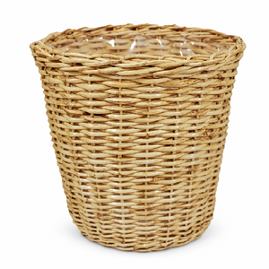 Panier à couverts polyvalent en plastique polypropylène rotin osier tissé pour pots de fleurs et jardinières de cuisine pour centre commercial - Product Image 1