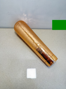Premium Hand-Hammered Pure Copper Water Bottle Mirror Polished Drinkware Copper Flask Tapered Sports Bottle with Flush Cap - Product Image 4