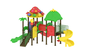 Structure de jeu extérieure Little Fingers Multi Play Station en acier, plastique et métal - Product Image 2