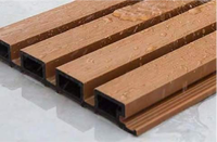 Panel Dinding WPC Tahan Air Berkualitas Tinggi Tahan Api untuk Taman Kolam Renang Kayu Plastik Pelapis Dinding Luar Ruangan untuk Dekorasi Luar Ruangan.