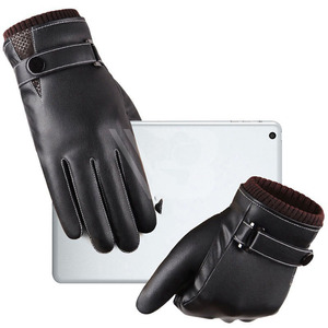 Wholesale Custom Premium Quality Breathable Men's Leather Driving <b>Gloves</b> for Winter Outdoor & Party Casual Use From Pakistan - Product Image 3