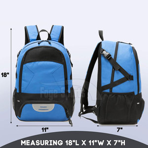 Sac à dos de sport grande taille pour le basketball avec compartiment à chaussures indépendant et conception de séparation humide/sec pour la salle de sport - Product Image 5