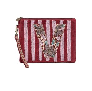 Pochette à monnaie brodée de perles artistiques, personnalisable, de luxe, par MD HANDICRAFTS - Product Image 3