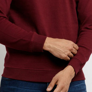 เสื้อสเวตเชิ้ตผู้ชายสำหรับฤดูหนาว ผ้าฝ้ายหนานุ่ม คอกลม ระบายอากาศได้ดี เป็นมิตรกับสิ่งแวดล้อม มีกระเป๋าเสื้อ สไตล์ลำลอง สตรีทแวร์ ออกกำลังกาย ขายส่ง - Product Image 5