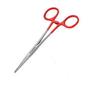คีมหนีบห้ามเลือด Kelly Hemostat Forceps ขนาด 5.5 นิ้ว แบบตรง สีแดง เครื่องมือผ่าตัด เกรดเยอรมัน ผลิตจากเหล็กกล้าไร้สนิม พร้อมระบบล็อค - Product Image 4