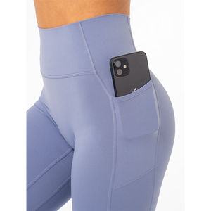 Conjunto de Leggings y Sujetador Deportivo NKD para Mujer, Diseño Exclusivo OEM, 2 Piezas, Tallas Grandes, Color Sólido, Transpirable, con Efecto Push-Up, para Yoga y Entrenamiento - Product Image 3