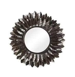 Miroir mural décoratif en métal haut de gamme, élégant, artistique, artisanal, écologique, au design époustouflant et raffiné - Product Image 6