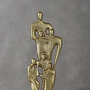 Trophée de danse en aluminium pour couple, statue dorée, décoration d'intérieur, figurine antique en métal, objet décoratif de bureau - Product Image 3