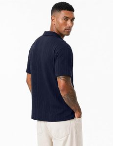 Proveedor Mayorista de Camisas para Hombre con Bolsillo de Tela Ancha Antiarrugas y Estampado Digital, Fabricante OEM ODM Personalizado - Product Image 2