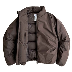 Men's and Women's Y2K Winter Jacket Solid Color <b>Cotton</b>-<b>Padded</b> Coat New Simple and Casual Joker Design With Zipper Closure - Product Image 1