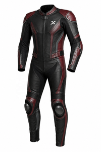 Traje de Motocicleta de Cuero de Una Pieza, Estampado Premium, para Invierno |   Negro Marrón |   Fabricante OEM/ODM |   Alta Calidad |   Personalizable - Product Image 1