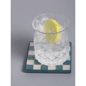 Lot de 4 sous-verres en résine époxy et bois, artisanat indien en résine, pour verres, tasses et bougies, cadeaux naturels - Modèle d'exportation, tapis et supports - Product Image 3