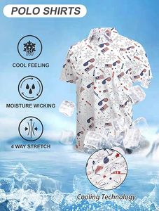Camisetas Polo de Hombre de Poliéster de Alta Calidad, Secado Rápido, para Golf, Absorben la Humedad, Protección UV, Elásticas, Lisas, con Logotipo Personalizado - Product Image 5