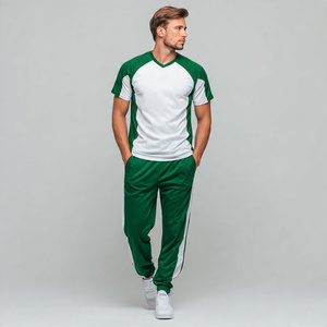 Conjunto de Camiseta y Pantalón Holgado de Verano para Hombre, Estilo Urbano, con Hombros Caídos, Tallas Grandes - Product Image 3