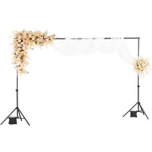 Kit de support de toile de fond photo portable réglable 6,5 x 10 pieds, robuste, 5 barres transversales, écran de projection pour mariage, studio vidéo, fête - Product Image 1