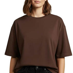 Camiseta Informal para Mujer, Corte Cuadrado, Ajuste Regular, Ligera, de Secado Rápido, 100% Algodón, para Uso Diario y Looks a la Moda - Product Image 1