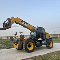 Chariot télescopique d'occasion JCB 540 avec moteur diesel et fourches à palettes