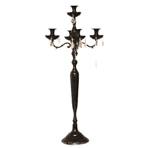 Trending Design Customize Size Candle Holder With Crystal Centerpiece Candelabra for Hotel Restaurant Tabletop Decoration Usage - Product Image 1