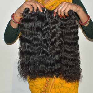 Extensiones de Cabello Indio de Corte Recto, Doble Trama, No Remy, Premium, Puntas Gruesas y Llenas, Suaves y Sedosas, Onduladas, Sin Procesamiento Químico, Paquete Económico - Product Image 2